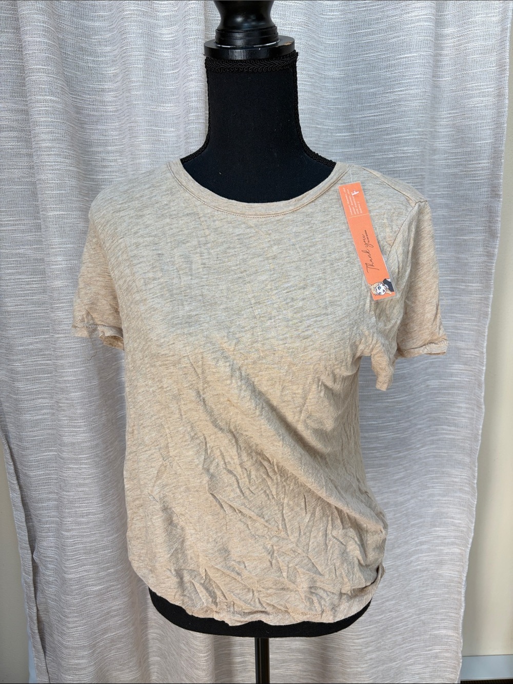 J. Crew Everyday Short Sleeve Crewneck Tee in Light Beige